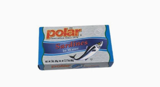 POLAR, sardines in water 3oz