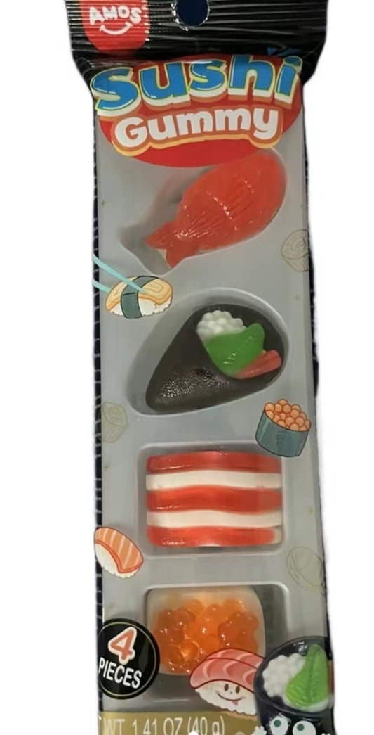 AMOS, SUSHI GUMMY 1.14oz 4 pieces